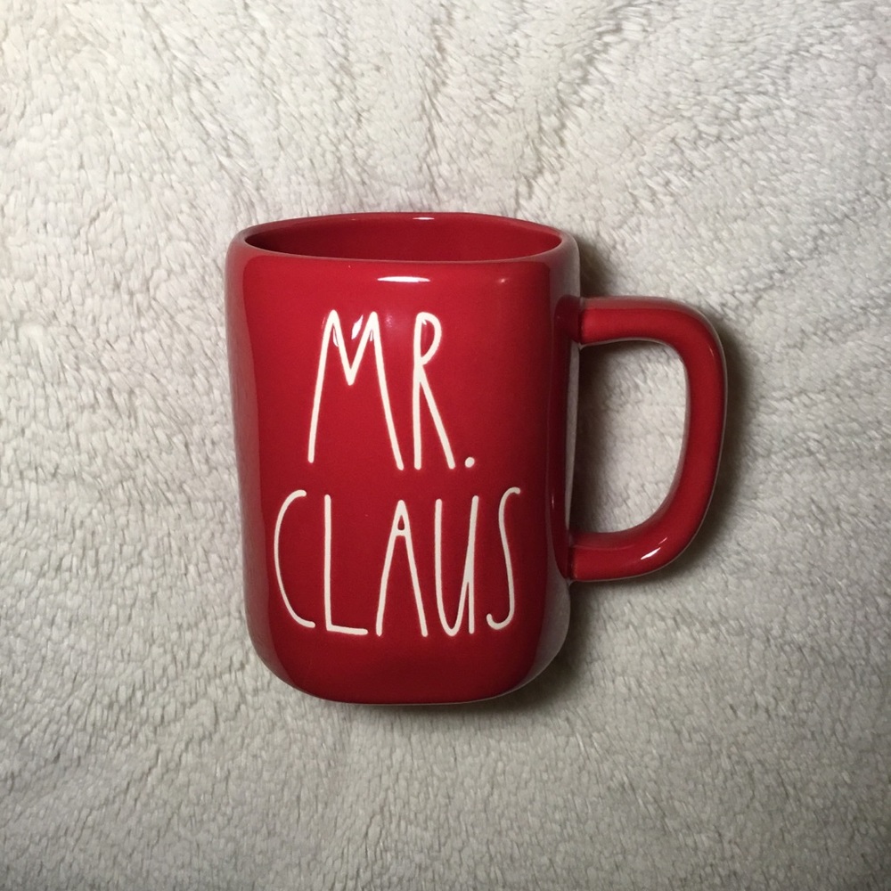 Rae Dunn LL MR CLAUS Red Colored Christmas Mug NWT